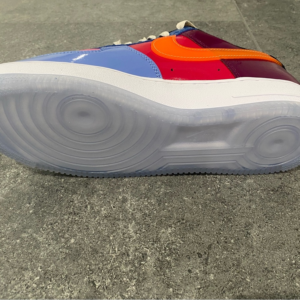 Nike Multicolor Sneakers with Orange Swoosh - Picture 2 of 4